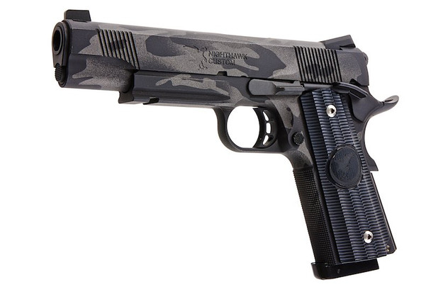 RWA Nighthawk GRP Recon CO2 Airsoft Pistol - CNC Stainless Steel Cerakote Stealth Camo