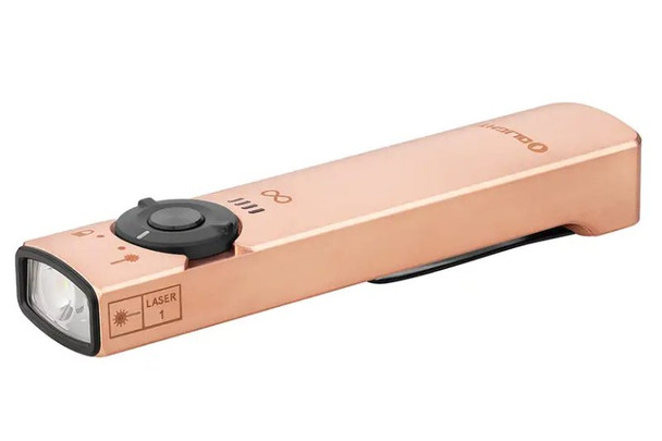 OLIGHT Arkfeld Eternal 3 Limited Edition Flat Flashlight w/ Green Laser - Copper