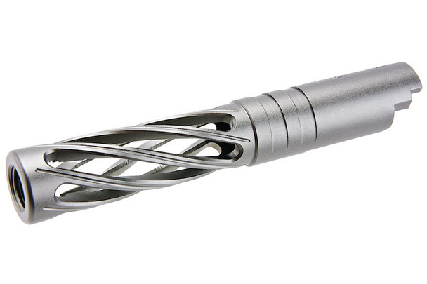 Dr. Black Hi-Capa 4.3 GBB Outer Barrel (Type-Dinging, 6063 Aluminum, Grey)