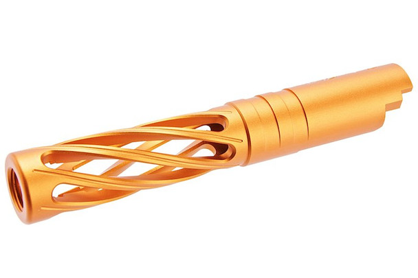 Dr. Black Hi-Capa 4.3 GBB Outer Barrel (Type-Dinging, 6063 Aluminum, Orange)