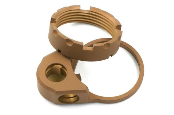 BJ TAC M4 GBBR QD Sling Plate (FCS Style) - FDE