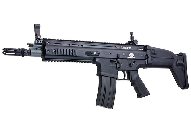 Cybergun FN SCAR-L Airsoft AEG Rifle - Black (Metal Version, CM063) - by CYMA