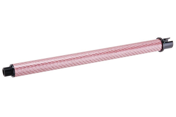 Dr. Black Tokyo Marui MWS GBBR Outer Barrel (Carbon Fiber, 10.5 inch) - Pink