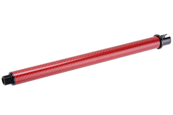 Dr. Black Tokyo Marui MWS GBBR Outer Barrel (Carbon Fiber, 10.5 inch) - Red