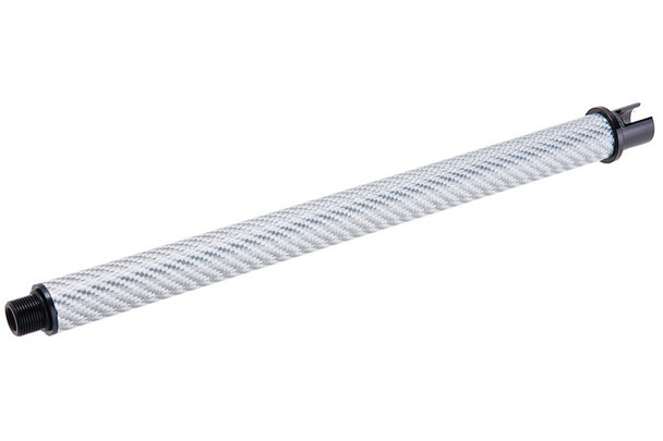 Dr. Black Tokyo Marui MWS GBBR Outer Barrel (Carbon Fiber, 10.5 inch) - Silver