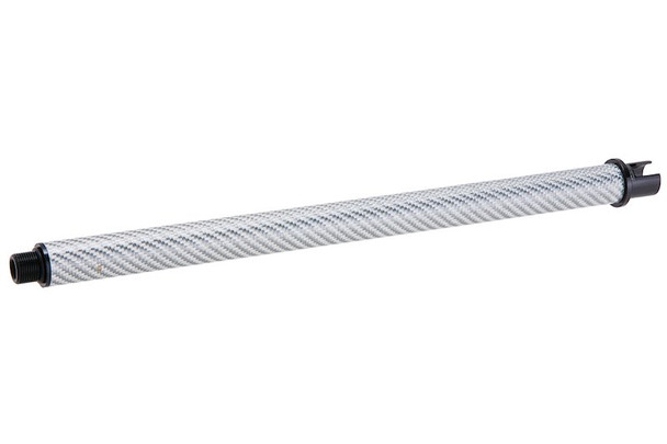 Dr. Black Tokyo Marui MWS GBBR Outer Barrel (Carbon Fiber, 12 inch) - Silver