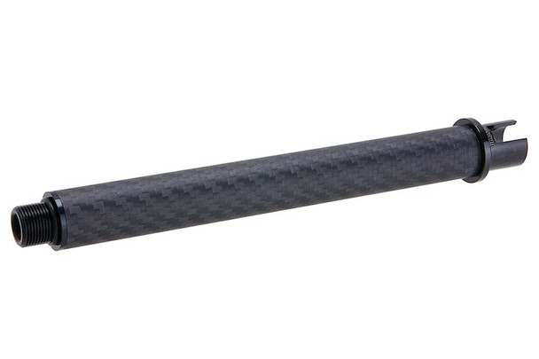 Dr. Black Tokyo Marui MWS GBBR Outer Barrel (Carbon Fiber, 7 inch) - Black
