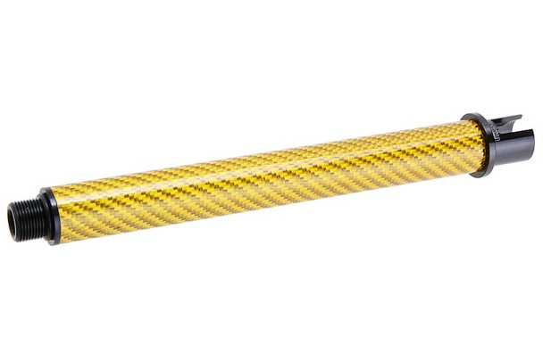 Dr. Black Tokyo Marui MWS GBBR Outer Barrel (Carbon Fiber, 7 inch) - Gold