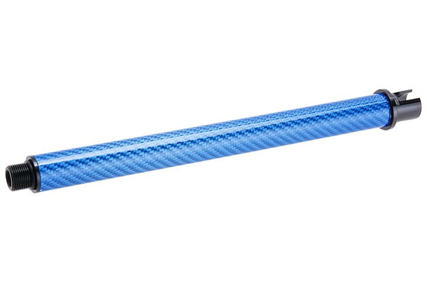 Dr. Black Tokyo Marui MWS GBBR Outer Barrel (Carbon Fiber, 9 inch) - Blue