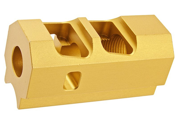 Revanchist Airsoft Tokyo Marui Hi Capa GBB Compensator (INF Style, 14mm CCW) - Gold