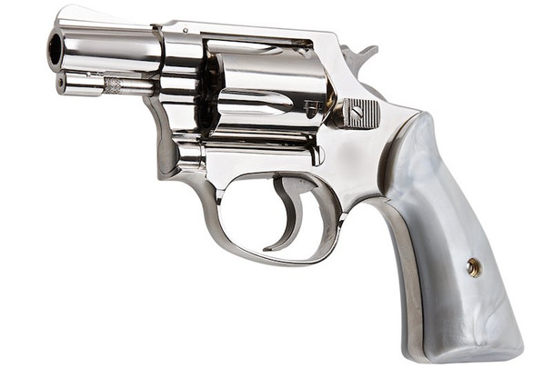 Tanaka S&W M36 2 inch Square Butt Travis Model - Nickel Finish Model Gun