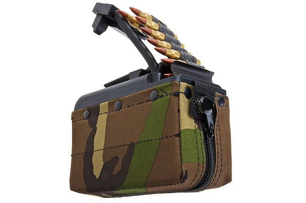 Battleaxe x T8 A&K MK46 Mod 0 Minimi AEG Drum Magazine (2000 rds, Sound Control, Turbine System) - WD