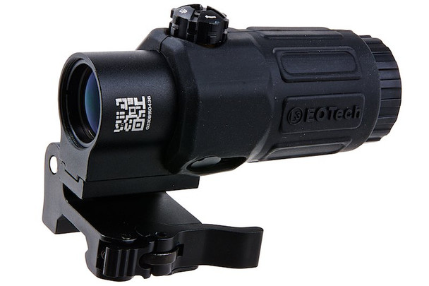 GK Tactical G33 3x Magnifier with QD Flip Mount - Black