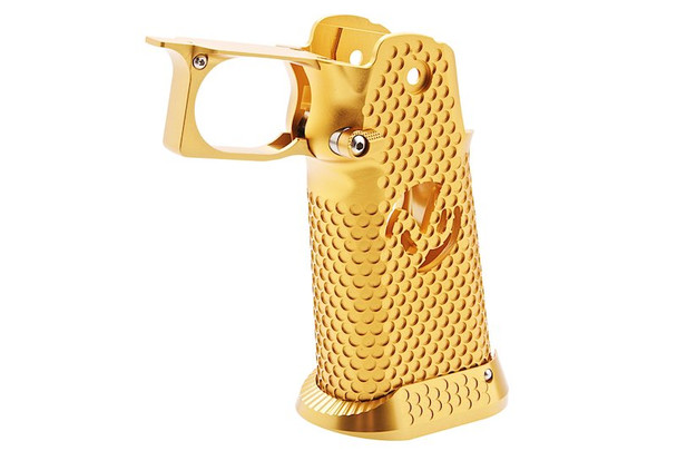 5KU Tokyo Marui Hi Capa GBB CNC Aluminum Grip (Infinity Style, Type 3) - Gold