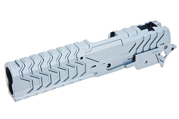 5KU Tokyo Marui Hi Capa GBB Aluminum Slide & Frame (Matrix Type) - Grey