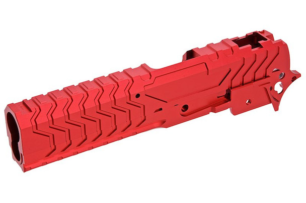 5KU Tokyo Marui Hi Capa GBB Aluminum Slide & Frame (Matrix Type) - Red