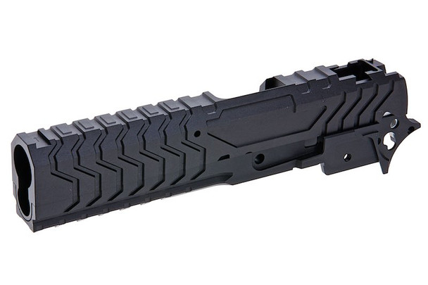 5KU Tokyo Marui Hi Capa GBB Aluminum Slide & Frame (Matrix Type) - Black