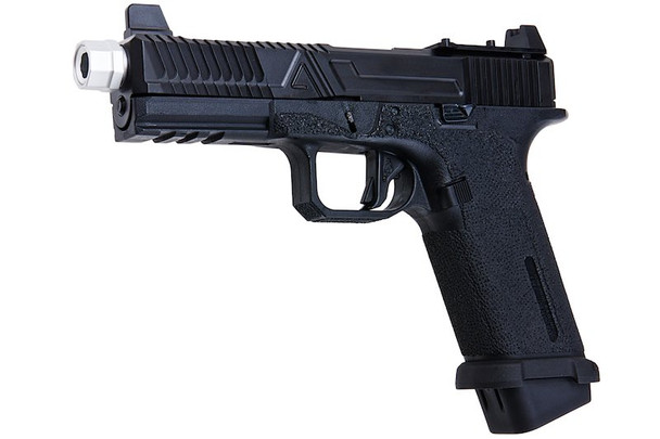 RWA Agency Arms EXA GBB Airsoft Pistol (CNC Aluminum Silver Barrel w/ RMR Mount Plate)