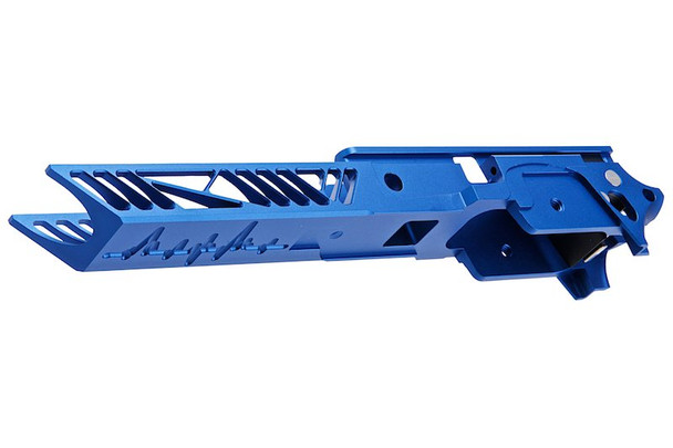 Dr. Black Tokyo Marui Hi Capa GBB Frame (CNC Aluminum, 4.3 inch, Type 1) - Blue