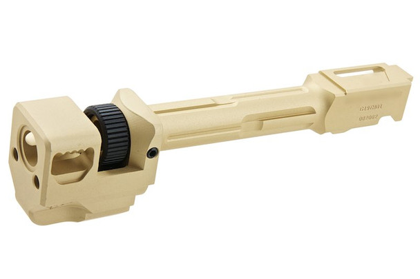 Pro Arms KI Style Threaded Outer Barrel w/ Compensator for VFC G19x / G19 Gen4 / G45 - GD (14mm CCW)