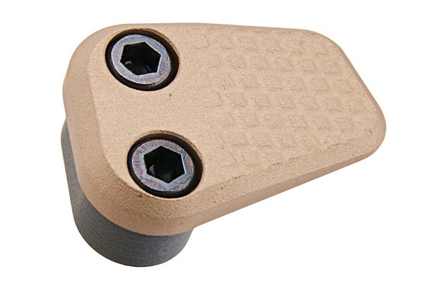 Revanchist Airsoft VFC M4 GBBR Mag Release (CNC Aluminum, Type A, Tan)