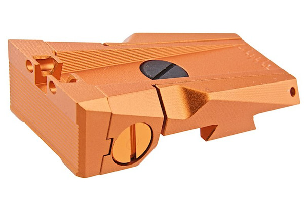 Dr. Black Tokyo Marui Hi Capa 5.1 GBB Fiber Optic Rear Sight (Aluminum, Orange)