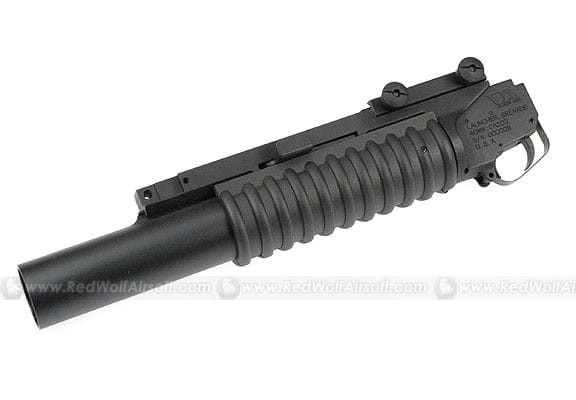 Classic Army M203 Airsoft Grenade Launcher (Long Model Rail Mounted Type) - Black