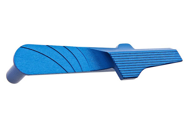 5KU Tokyo Marui Hi Capa GBB Airsoft Slide Stop - Type 1 (Aluminum, Blue)