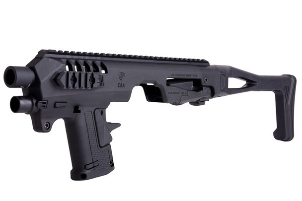 CAA Airsoft Division MICRO RONI Pistol - Carbine Conversion for Sig Sauer M17 & M18 P320 Series - BK