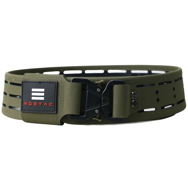 SOETAC Laser Cut Lightweight Molle Combat Belt (Ranger Green, Size L)