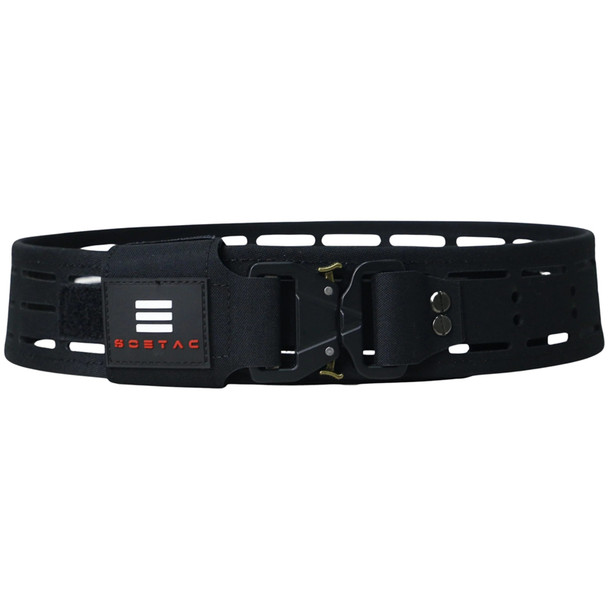 SOETAC Laser Cut Lightweight Molle Combat Belt (Black, Size L)