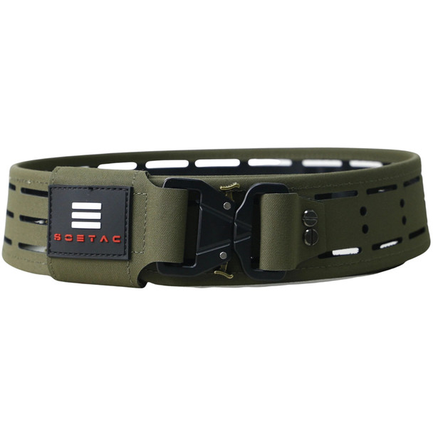 SOETAC Laser Cut Lightweight Molle Combat Belt (Ranger Green, Size M)