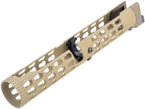 5KU VS-25 Aluminum AK-105 Tubular Handguard for LCT / GHK AK AEG / GBBR Airsoft Series - Tan