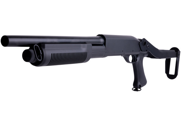 CYMA M870 3-Round Burst Multi-Shot Shell Loading Airsoft Shotgun (Folding Stock CQB)(CM352)