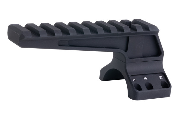 Airsoft Artisan BO Style One Accessory Ring Cap with Rail / RMR Adapter for AA-PART-22 / AA-PAART-31 (BK)