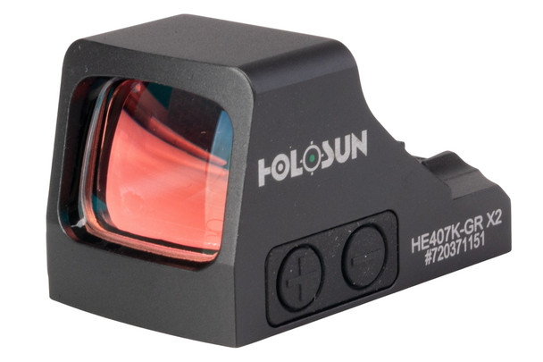 Holosun HE407K GR X2 Green 6 MOA Dot Reflex Sight - Black