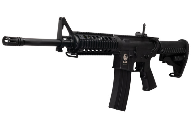 APS M4 CQB Style AEG Airsoft Rifle (Using Edge II Gearbox) - Black  (4.5mm BB)