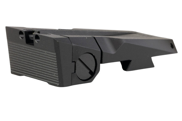 Dr. Black Tokyo Marui Hi Capa 5.1 GBB Fiber Optic Rear Sight (Aluminum, Black)