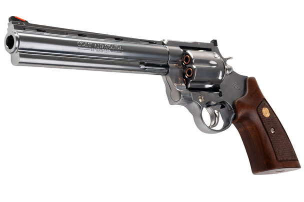 Marushin Anaconda 44 Magnum Revolver (8 inch) - Silver with Wood Grip