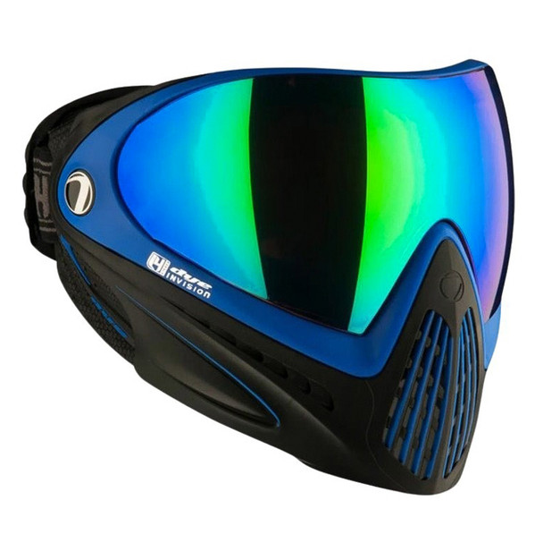 Dye Precision i4 Pro Full Face Airsoft Mask Goggle System - Black / Blue