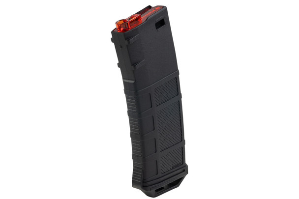 Amarok Sports Polymer Mid Cap Magazine for AEG (250rds, Black/Red)