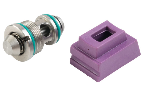 T8 Tokyo Marui G Series Output Valve w/ 70 degree Gas Route Seal / Gasket (Stainless Steel)