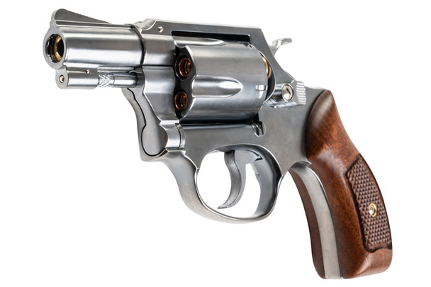 Marushin S&W M60 Gas Revolver (Wood Grip, 2 inch) - Silver