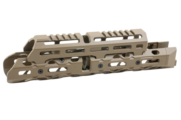 5KU 1U020B Medium Handguard for Tokyo Marui AKM GBBR Airsoft - Tan