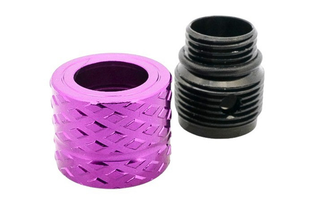 Dr. Black Thread Adapter Type B (Purple, Aluminum) - 11mm CW to 14mm CCW