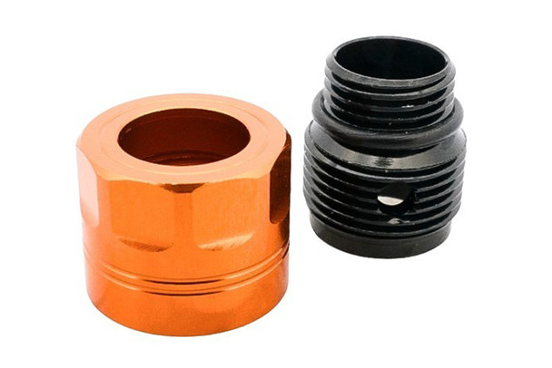 Dr. Black Thread Adapter Type A (Orange, Aluminum) - 11mm CW to 14mm CCW