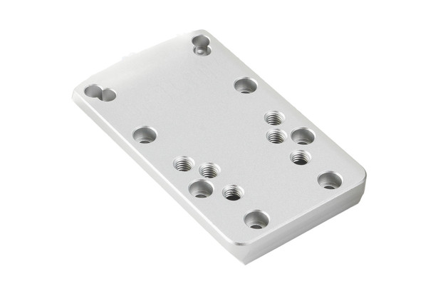 Dr. Black Aluminum Slide Type W / Y Red Dot Adapter Plate (Silver)