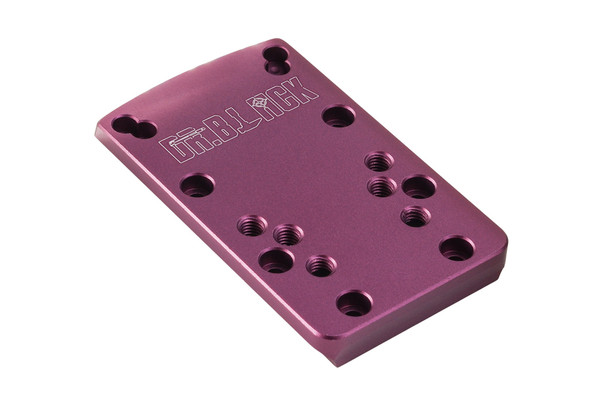 Dr. Black Aluminum Slide Type W / Y Red Dot Adapter Plate (Purple)