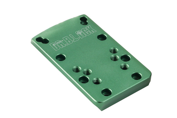 Dr. Black Aluminum Slide Type W / Y Red Dot Adapter Plate (Green)