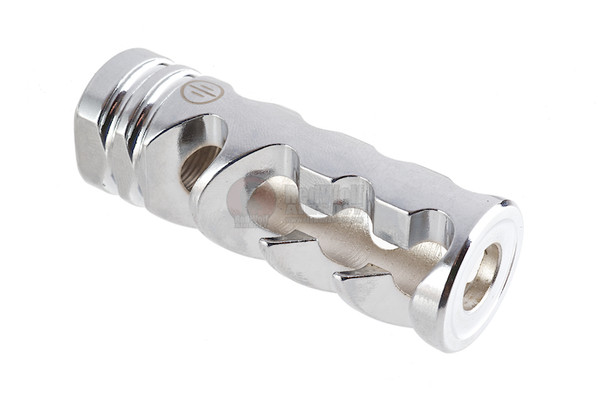 Madbull DNTC 308 Flash Hider (Chrome Silver, 14mm CCW)